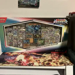 PRISMATIC EVOLUTIONS Lucario EX and Tyranitar EX Premium Collection Free Shiping - Image 1