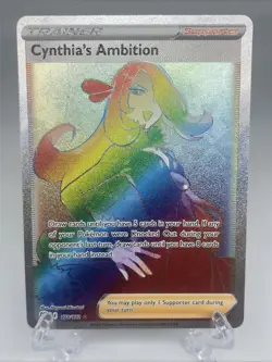 Cynthia's Ambition Pokemon Brilliant Stars 178/172 Rainbow Secret Rare NM - Image 1