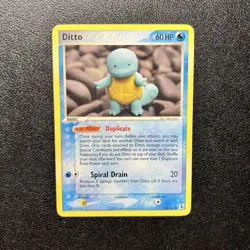 Pokemon TCG Ditto (Squirtle) 64/113 Common EX Delta Species LP Yuka Morii - Image 1
