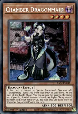 Chamber Dragonmaid - Secret Rare 1st Edition RA04-EN032 - NM - YuGiOh - Image 1