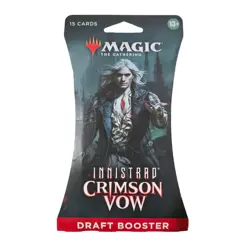 NIPMTG Innistrad: Crimson Vow 15 Card Draft SLEEVED Booster Pack Magic Gathering - Image 1