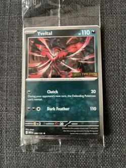 POKEMON CARD - YVELTAL STAMPED PROMO 088/132 - MEGA EVOLUTIONS HOLO TCG, SEALED - Image 1