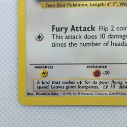 Doduo 48/102 | Base Set | WOTC Common Pokemon Card | LP - Image 5