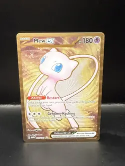 Pokemon TCG Mew EX Metal Gold NM 205/165 Scarlet & Violet 151 Promo Card D - Image 1