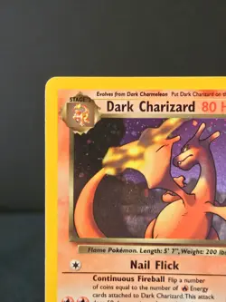(SWIRL!) Dark Charizard - 4/82 Holo Rare - Team Rocket Pokemon TCG Card NM+ - Image 3