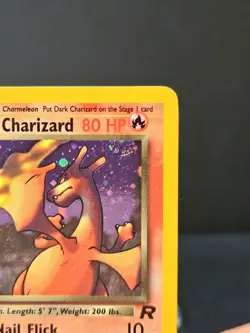 (SWIRL!) Dark Charizard - 4/82 Holo Rare - Team Rocket Pokemon TCG Card NM+ - Image 4