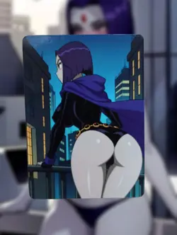 Raven Justice League Anime Waifu Sexy Goddess Doujin Lewd Hentai Card - Image 1