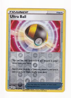 Ultra Ball 150/172 Brilliant Stars 2022 Reverse Holo Pokemon Card Near Mint NM - Image 1