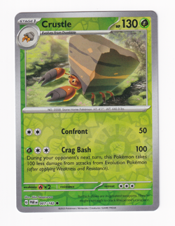 Crustle 007/182 Paradox Rift 2023 Reverse Holo Pokemon Card Near Mint NM - Image 1
