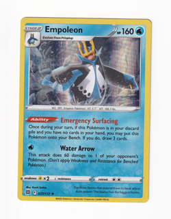 Empoleon 037/172 Brilliant Stars 2022 Holo Rare Pokemon Card Near Mint NM - Image 1