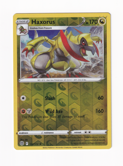 Haxorus 112/172 Brilliant Stars 2022 Reverse Holo Pokemon Card Near Mint NM - Image 1