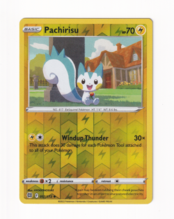 Pachirisu 052/172 Brilliant Stars 2022 Reverse Holo Pokemon Card Near Mint NM - Image 1