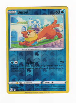 Buizel 038/172 Brilliant Stars 2022 Reverse Holo Pokemon Card Near Mint NM - Image 1