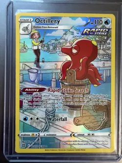 Pokemon Card TCG - Octillery TG03 Ultra Rare Brilliant Stars Trainer Gallery NM - Image 1