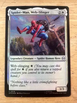 Spider-Man, Web-Slinger #16 Near Mint FOIL SPM Marvel's Spider-Man Magic MTG - Image 1