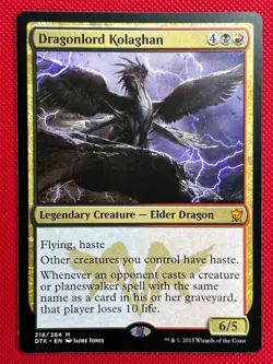 MTG 1X Dragonlord Kolaghan X1 Dragons of Tarkir Magic - NM - Image 1