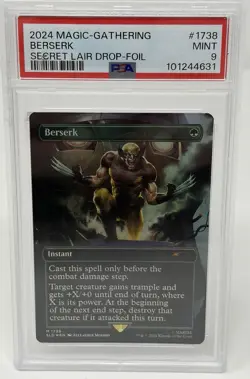2024 MTG Secret Lair Drop SLD Rainbow Foil #1738 Wolverine Berserk - Image 1