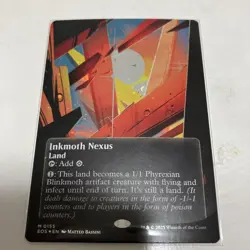 Magic MTG Inkoth Nexus Deckmaster Galaxy Foil Land Individual Card - Image 1