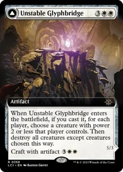 Unstable Glyphbridge (Extended Art) - Near Mint MTG The Lost Caverns of Ixalan - Image 1