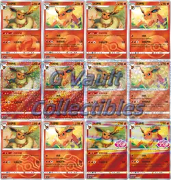 Pokemon TCG Chinese Exclusive Eevee Gem Pack Vol.2 CBB2C Flareon 12 cards set - Image 1