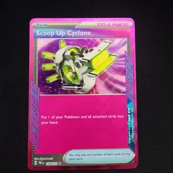 Pokemon Scoop Up Cyclone SV: Prismatic Evolutions 128/131 ACE SPEC Rare NM - Image 1