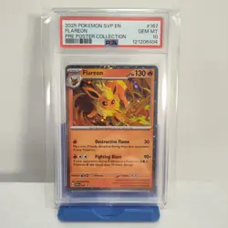 Flareon 167 Prismatic Evolutions Cosmos Holo Black Star Promo Pokemon TCG PSA 10 - Image 1