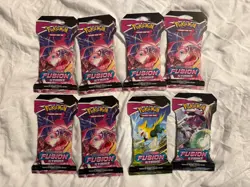 Pokemon: Fusion Strike Sleeved Booster Packs - LOT OF 8 - Image 1