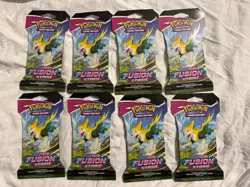 Pokemon: Fusion Strike Sleeved Booster Packs - LOT OF 8 - Image 1