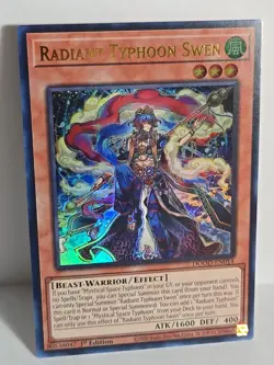 Yugioh! 1x Radiant Typhoon Swen DOOD-EN014 Ultra Rare 1st Ed NM - Image 1