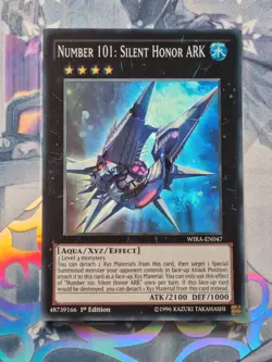 WIRA-EN047 Number 101: Silent Honor ARK Super Rare 1st Edition NM YuGiOh TCG - Image 1