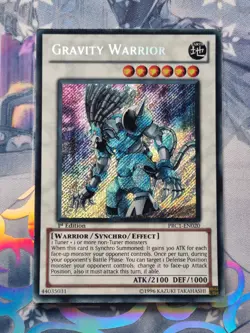 PRC1-EN020 Gravity Warrior Secret Rare 1st Edition MP! YuGiOh TCG - Image 1