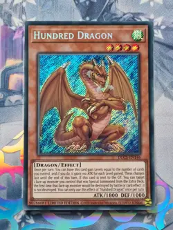 DLCS-EN146 Hundred Dragon Secret Rare Limited Edition Near Mint YuGiOh TCG - Image 1