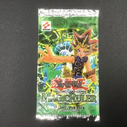 Yugioh Magic Ruler 1st Edition Empty Pack Wrapper - Image 1
