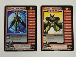 Dragon Ball Z CCG TCG CELL MASTER (Holo Foil) & DESTROYER Cards Lot 136 137 DBZ - Image 1