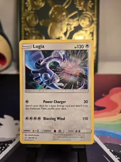 2019 Lugia 131/181 Holo Rare Sun & Moon Team Up Pokemon Trading Card Game | NM - Image 1