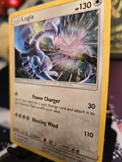 2019 Lugia 131/181 Holo Rare Sun & Moon Team Up Pokemon Trading Card Game | NM - Image 3