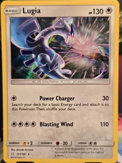 2019 Lugia 131/181 Holo Rare Sun & Moon Team Up Pokemon Trading Card Game | NM - Image 4
