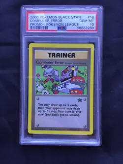 Pokemon Cards: Wizards Black Star Promo: Computer Error 16 PSA 10 - Image 2