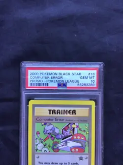 Pokemon Cards: Wizards Black Star Promo: Computer Error 16 PSA 10 - Image 3