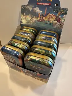 Pokemon Crown Zenith Mini Tin Display EMPTY No Packs - Stickers & Art Card - Image 2