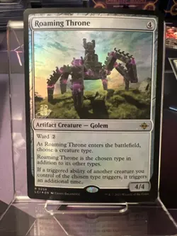 Roaming Throne -Foil Light Play English MTG Promos: Prerelease Cards - Image 1