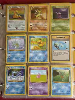 Huge Pokemon Collection Binder Vintage Card Lot 111 Cards Mixed - Image 3