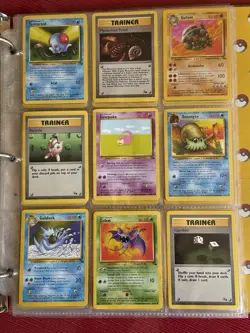 Huge Pokemon Collection Binder Vintage Card Lot 111 Cards Mixed - Image 5