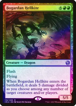 Bogardan Hellkite FOIL Iconic Masters PLD Red Rare MAGIC MTG CARD ABUGames - Image 1