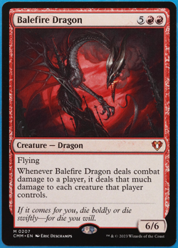 Balefire Dragon Commander Masters NM Red Mythic Rare CARD (503860) ABUGames - Image 1
