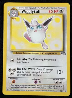 Wigglytuff Jungle 32/64 Non Holo Rare 1999 Pokemon Card WOTC - NM/LP - Image 1