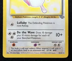 Wigglytuff Jungle 32/64 Non Holo Rare 1999 Pokemon Card WOTC - NM/LP - Image 4