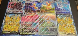 Pokemon JUMBO Card Lot Flareon, Jolteon, Vaporeon, Etc Promo Card LP With Binder - Image 1