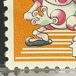 Mr. Mime Pokemon Stamp Mini Cards Novelty TCG 1998 Shogakukan Nintendo Japan - Image 4