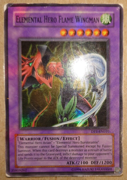 Elemental Hero Flame Wingman DP1-EN010 Super Rare Yugioh Card - Image 1